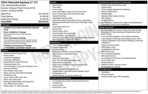 Photos of 2024 Chevrolet Equinox LT for sale in Newton, IA at Gregg Young Ford of Newton