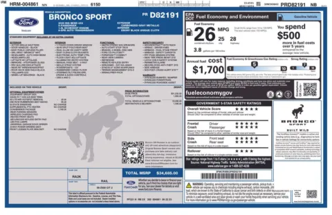 Photos of 2023 Ford Bronco Sport Big Bend for sale in Newton, IA at Gregg Young Ford of Newton