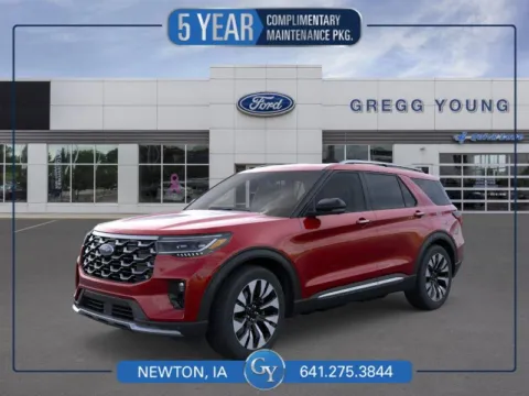 Red 2026 Ford Explorer Platinum for sale in Newton, IA