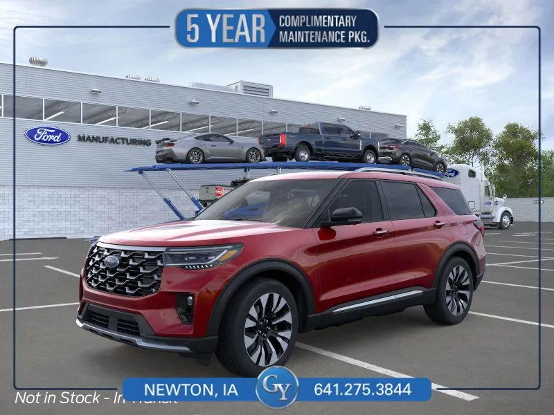 Red 2026 Ford Explorer Platinum for sale in Newton, IA