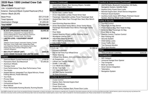 Photos of 2020 Ram 1500 Limited for sale in Newton, IA at Gregg Young Ford of Newton