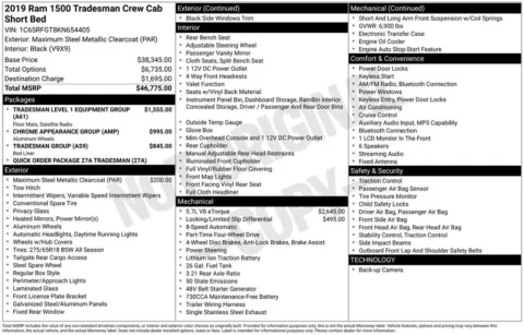 Photos of 2019 Ram 1500 Tradesman for sale in Newton, IA at Gregg Young Ford of Newton