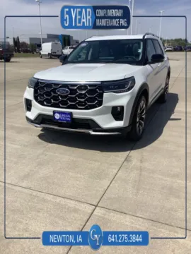 White 2026 Ford Explorer Platinum for sale in Newton, IA