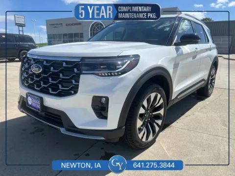 White 2026 Ford Explorer Platinum for sale in Newton, IA