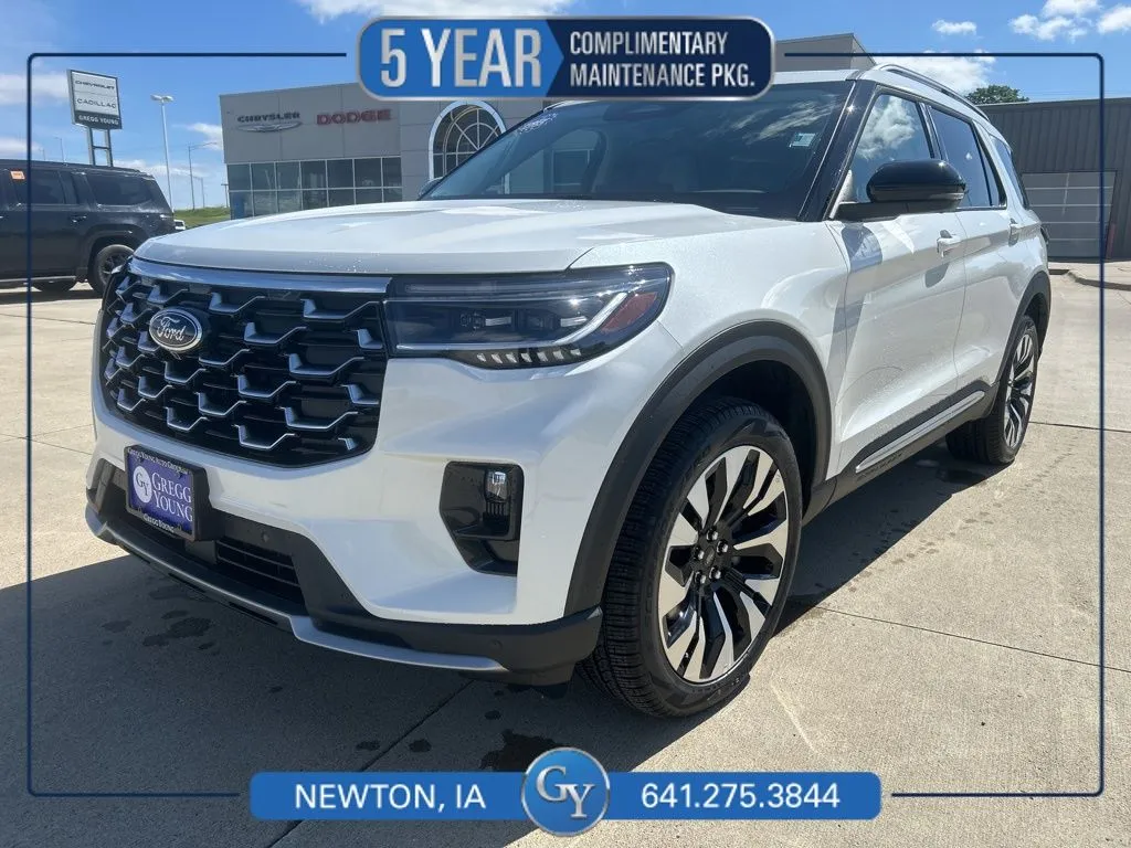 White 2026 Ford Explorer Platinum for sale in Newton, IA
