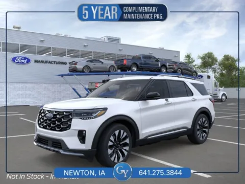 White 2026 Ford Explorer Platinum for sale in Newton, IA