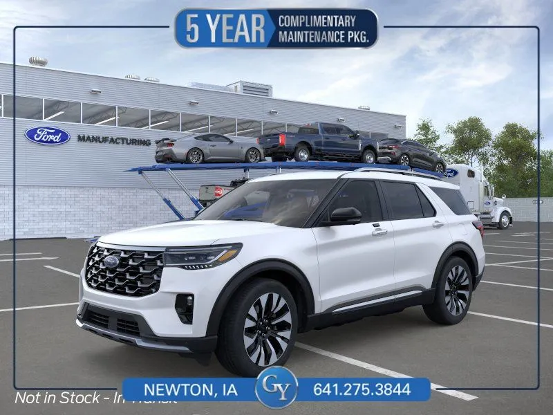 White 2026 Ford Explorer Platinum for sale in Newton, IA