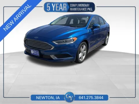 Blue 2018 Ford Fusion SE for sale in Newton, IA