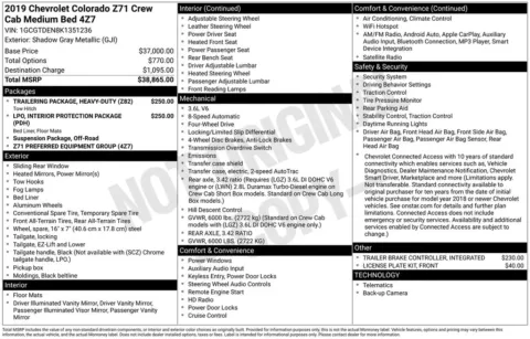 Photos of 2019 Chevrolet Colorado Z71 for sale in Newton, IA at Gregg Young Ford of Newton