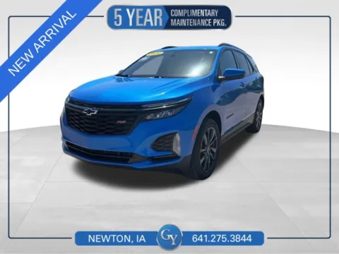 Blue 2024 Chevrolet Equinox RS for sale in Newton, IA