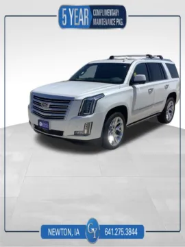 White 2018 Cadillac Escalade Platinum Edition for sale in Newton, IA