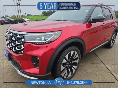 Red 2026 Ford Explorer Platinum for sale in Newton, IA
