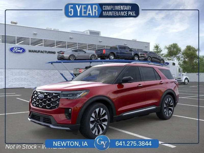 Red 2026 Ford Explorer Platinum for sale in Newton, IA