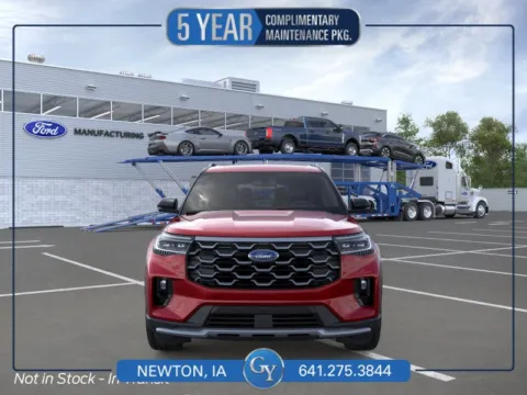 Red 2026 Ford Explorer Platinum for sale in Newton, IA