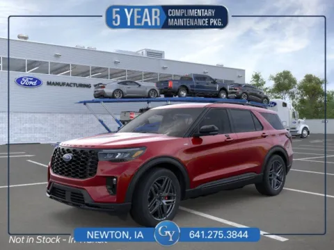 Red 2026 Ford Explorer ST-Line for sale in Newton, IA