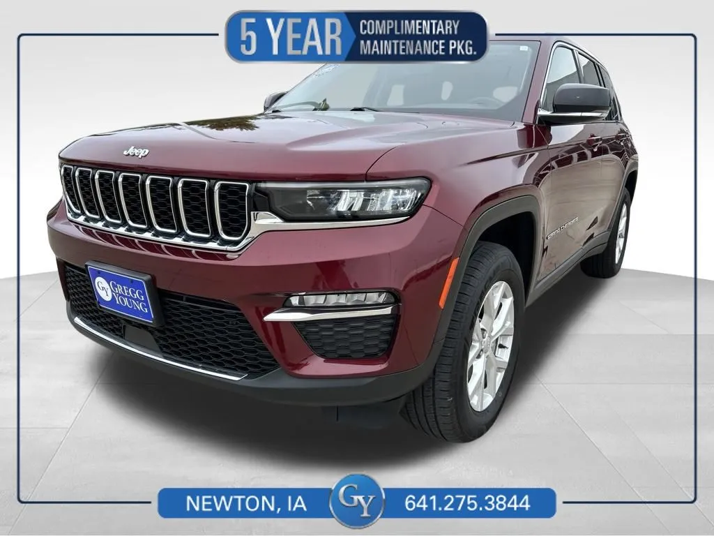 Red 2023 Jeep Grand Cherokee Limited for sale in Newton, IA