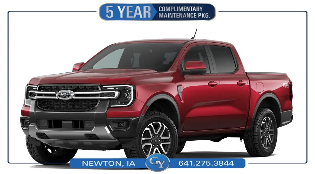 Red 2026 Ford Ranger Lariat for sale in Newton, IA