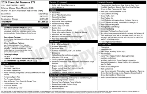 Photos of 2024 Chevrolet Traverse Z71 for sale in Newton, IA at Gregg Young Ford of Newton