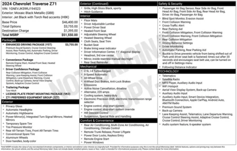 Photos of 2024 Chevrolet Traverse Z71 for sale in Newton, IA at Gregg Young Ford of Newton