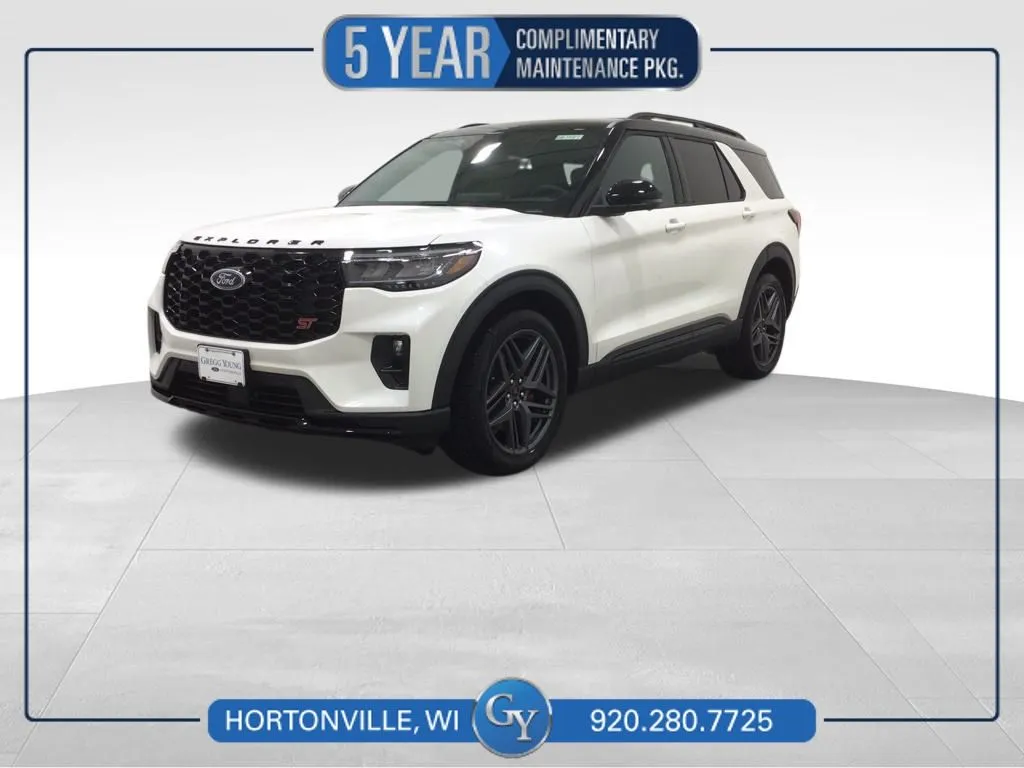 White 2025 Ford Explorer ST for sale in Hortonville, WI