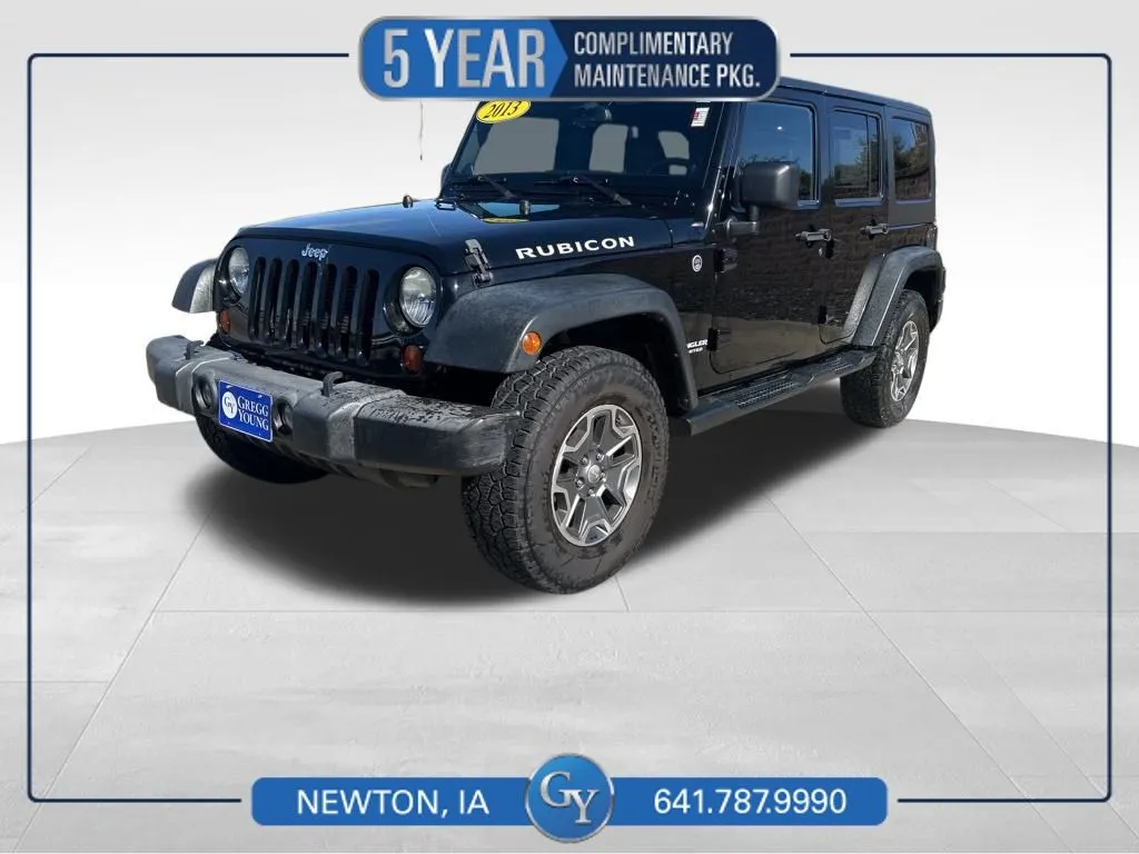 Black 2013 Jeep Wrangler Unlimited Rubicon for sale in Newton, IA