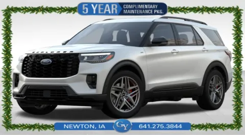 White 2025 Ford Explorer ST-Line for sale in Newton, IA