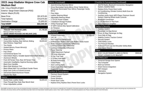 Photos of 2023 Jeep Gladiator Mojave for sale in Newton, IA at Gregg Young Ford of Newton