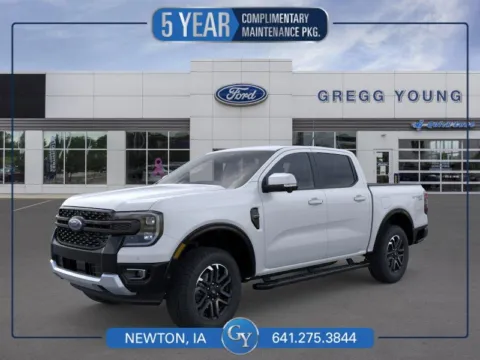 White 2025 Ford Ranger Lariat for sale in Newton, IA