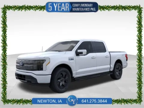 White 2025 Ford F-150 Lightning Lariat for sale in Newton, IA