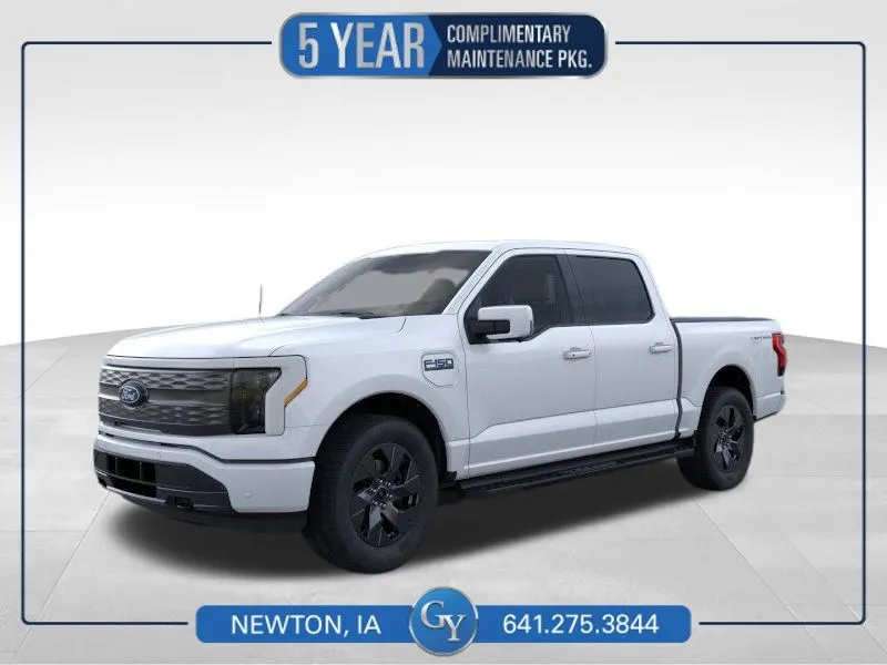 White 2025 Ford F-150 Lightning Lariat for sale in Newton, IA