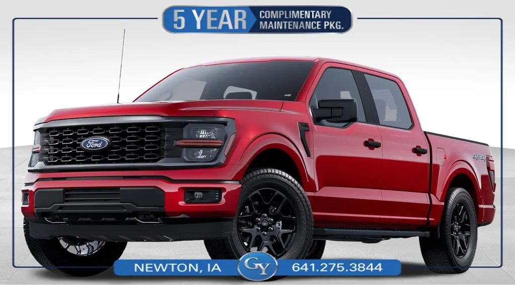 Red 2025 Ford F-150 STX for sale in Newton, IA