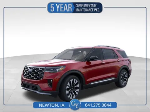 Red 2026 Ford Explorer Platinum for sale in Newton, IA