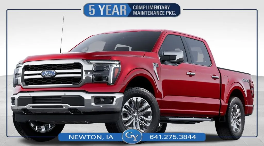Red 2025 Ford F-150 Lariat for sale in Newton, IA