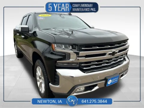 Black 2020 Chevrolet Silverado 1500 LTZ for sale in Newton, IA