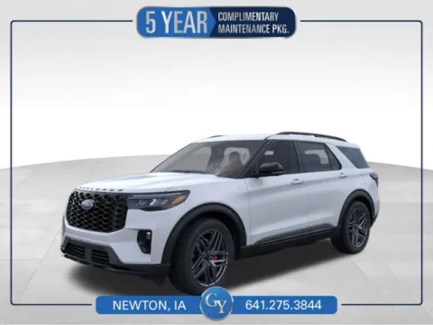 White 2026 Ford Explorer ST-Line for sale in Newton, IA