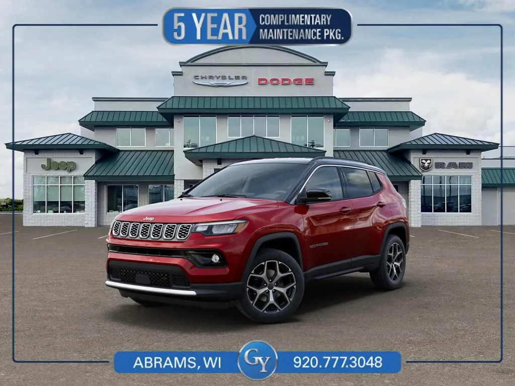 Red 2026 Jeep Compass Limited for sale in Abrams, WI