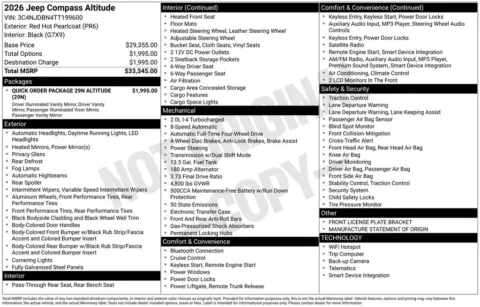 Photos of 2026 Jeep Compass Latitude for sale in Abrams, WI at Gregg Young Abrams Chrysler Dodge Jeep Ram