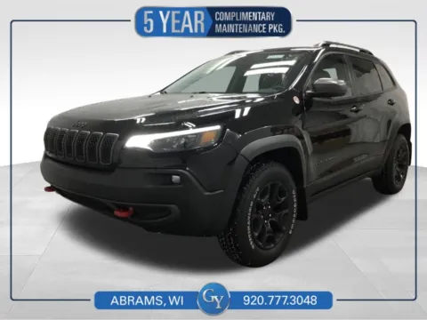 Black 2021 Jeep Cherokee Trailhawk for sale in Abrams, WI