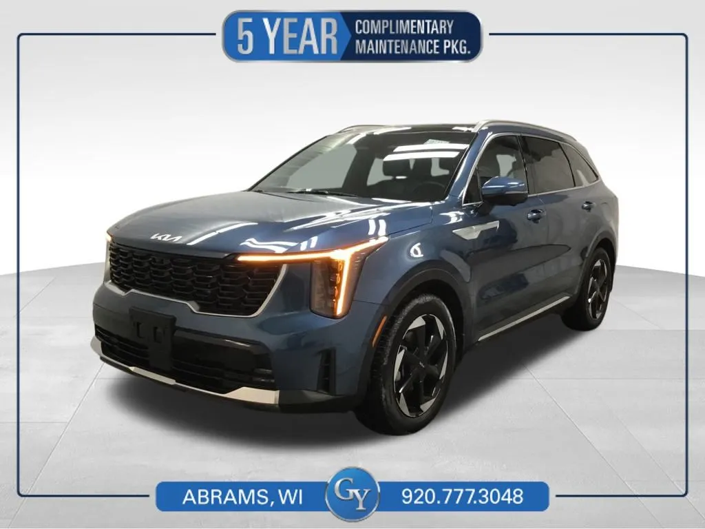 Blue 2025 Kia Sorento Hybrid SX Prestige for sale in Abrams, WI