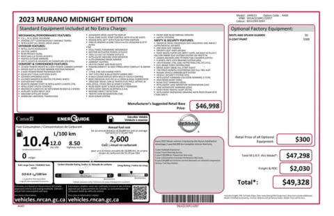 Photos of 2023 Nissan Murano SL for sale in Abrams, WI at Gregg Young Abrams Chrysler Dodge Jeep Ram