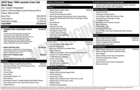 Photos of 2022 Ram 1500 Laramie for sale in Abrams, WI at Gregg Young Abrams Chrysler Dodge Jeep Ram