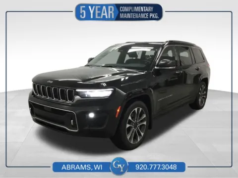 Black 2021 Jeep Grand Cherokee L Overland for sale in Abrams, WI
