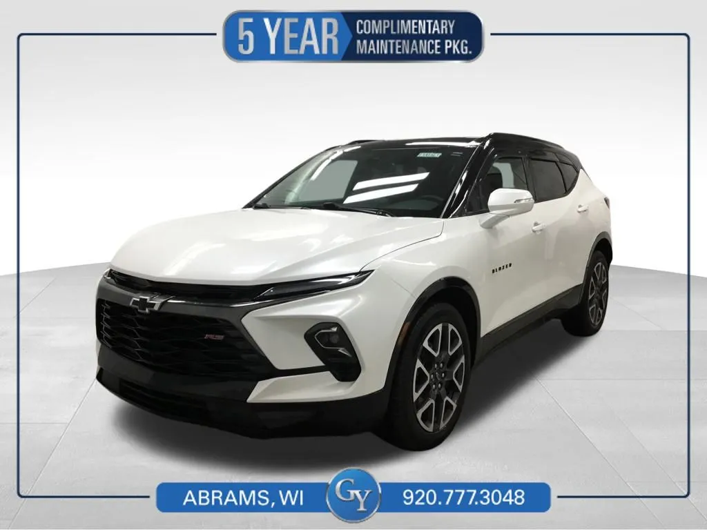 White 2023 Chevrolet Blazer RS for sale in Abrams, WI