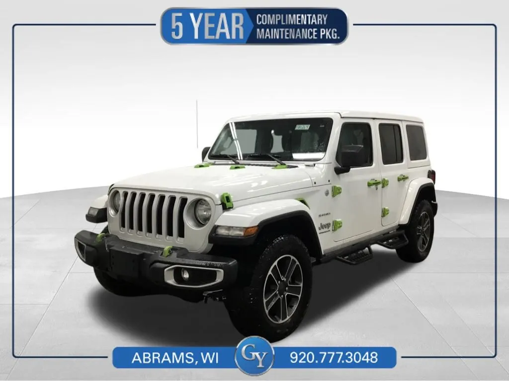 White 2023 Jeep Wrangler Sahara for sale in Abrams, WI