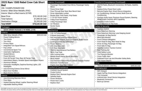 Photos of 2025 Ram 1500 Rebel for sale in Abrams, WI at Gregg Young Abrams Chrysler Dodge Jeep Ram