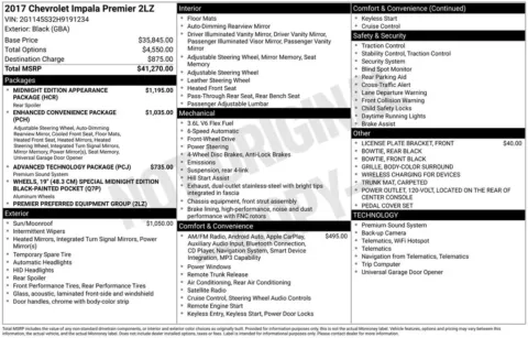 Photos of 2017 Chevrolet Impala Premier for sale in Abrams, WI at Gregg Young Abrams Chrysler Dodge Jeep Ram