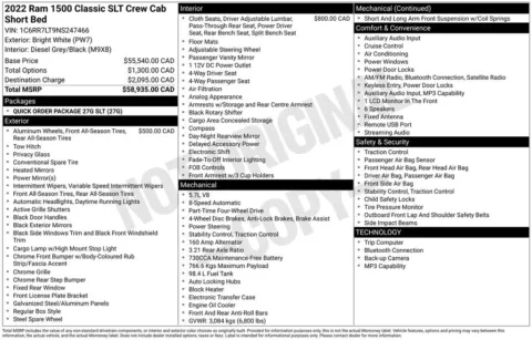 Photos of 2022 Ram 1500 Classic SLT for sale in Abrams, WI at Gregg Young Abrams Chrysler Dodge Jeep Ram