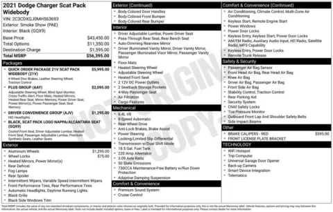 Photos of 2021 Dodge Charger R/T Scat Pack Widebody for sale in Abrams, WI at Gregg Young Abrams Chrysler Dodge Jeep Ram