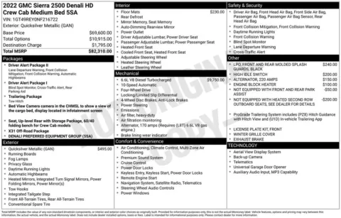 Photos of 2022 GMC Sierra 2500HD Denali for sale in Abrams, WI at Gregg Young Abrams Chrysler Dodge Jeep Ram