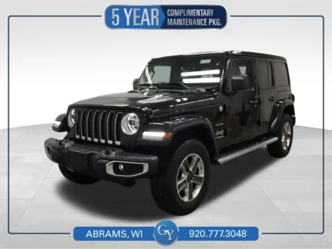 Black 2020 Jeep Wrangler Unlimited Sahara for sale in Abrams, WI